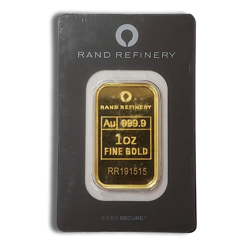 Rand Refinery 1oz .9999 Fine Gold Bar (In Assay)