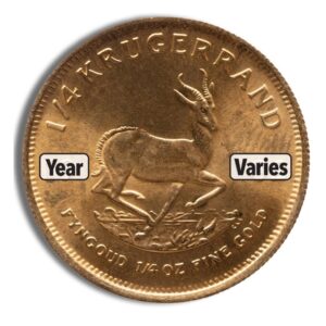 1/4 oz Gold Krugerrand (Year Varies)