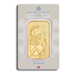 The Royal Mint Britannia1oz .9999 Fine Gold Bar (In Assay)
