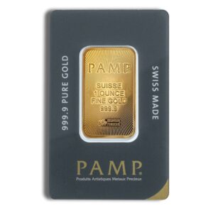 PAMP Suisse１oz .9999 Fine Gold Bar (In Assay)